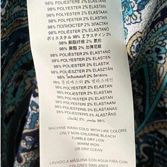 MICHAEL MICHAEL KORS Women's Paisley Faux-Wrap Mini Dress - Picture 7 of 7